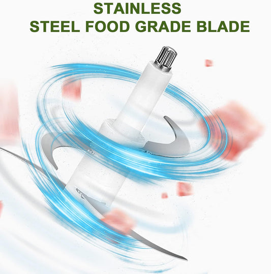 Picadora Eléctrica 850W – Cuchillas 360° para Carne y Alimentos Duros