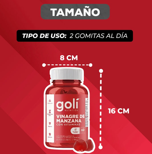 Goli Nutrition- Gomitas Desinflamantes De Vinagre De Manzana x60 unds